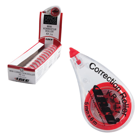 Корректирующая лента LACO (ЛАКО, Германия), MINI, 5 мм х 6 м, KR 711 Корректирующая лента LACO (ЛАКО, Германия), MINI, 5 мм х 6 м, KR 711
