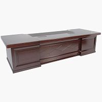 Стол руководителя Парламент 32319, 2 тумбы в комплекте, Fiorenzo, 3200*1200*760, шпон орех