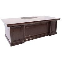Стол руководителя Толедо 24336, 2 тумбы в комплекте, Fiorenzo, 2400*1050*760, шпон орех
