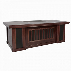 Стол руководителя Мадрид 2222, 2 тумбы в комплекте, Fiorenzo, 2200*1000*760, шпон орех